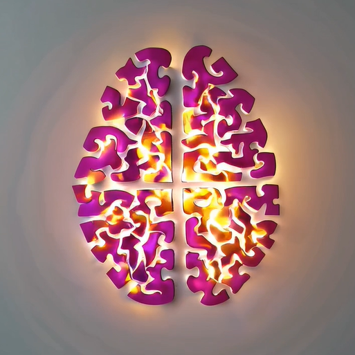 Neurodiversity explained. Abstract illustration of a human brain made of glowing puzzle pieces, symbolising neurodiversity and the variety of ways people think. What is neurodiversity?