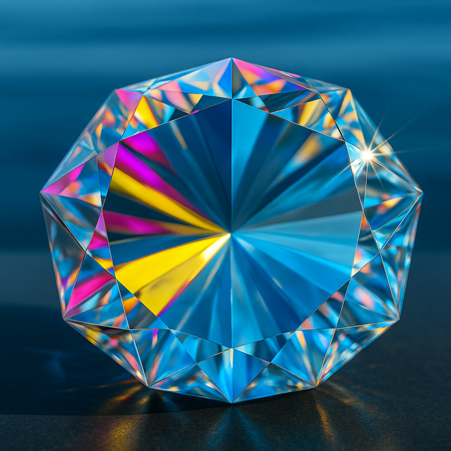 Diamond on a reflective surface with brilliant colours. Why do we lose high performers? Standardised organisational processes in knowledge-intensive, technology-driven companies clash with neurodiverse ways of thinking when no translation layer exists.